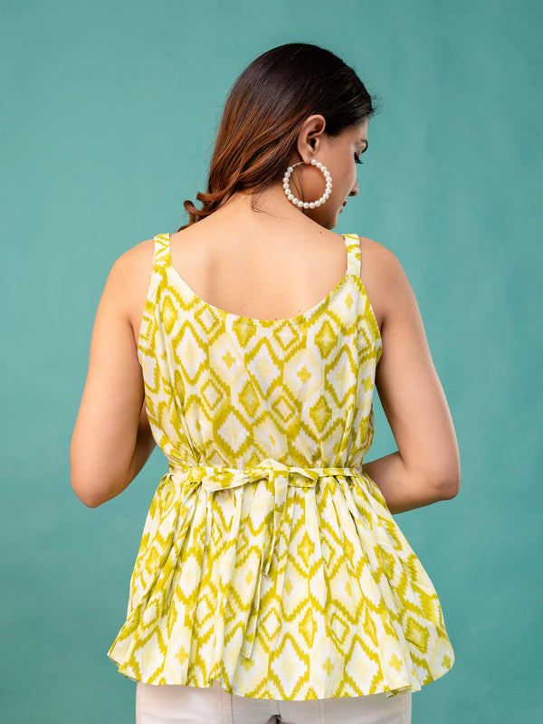 Strappy Peplum Top – Flattering Fit, All-Day Comfort, Sizes XS–XXL.