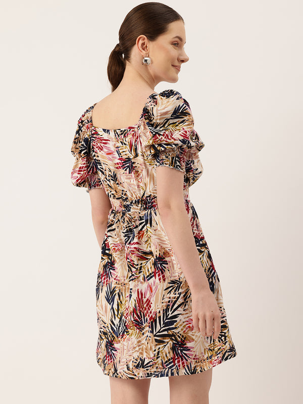 Women’s Floral Print Rayon Flared Dress | Soft & Lightweight | Casual Fit | Sizes XS–XXL