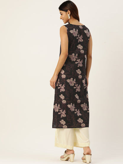 V-Neck Long Kurti FRKT6351