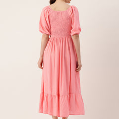 Women’s Floral Print Rayon Flared Dress | Soft & Lightweight | Casual Fit | Sizes XS–XXL