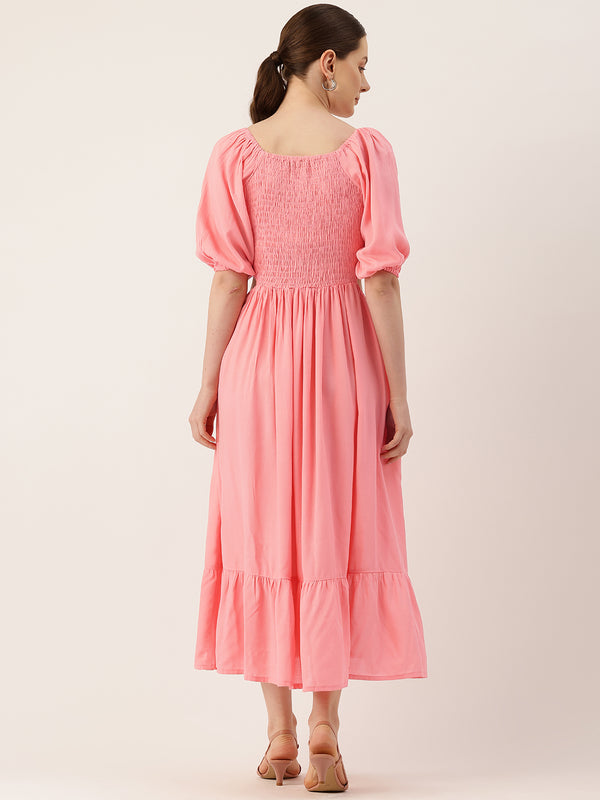 Women’s Floral Print Rayon Flared Dress | Soft & Lightweight | Casual Fit | Sizes XS–XXL