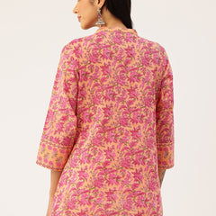 Sophisticated Mandarin Collar Tunic – Modern Elegance & All-Day Comfort, Sizes