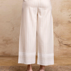 Women’s Cotton Embroidered Wide-Leg Palazzos | Soft, Breathable & Elegant