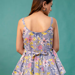 Strappy Peplum Top – Flattering Fit, All-Day Comfort, Sizes XS–XXL.
