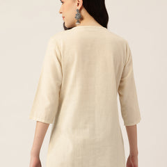 Elegant Short Kurti for Women – 3/4 Sleeves | Round Neck |