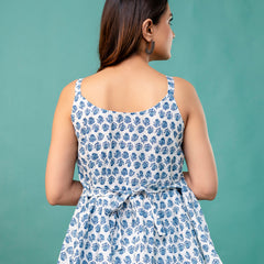 Strappy Peplum Top – Flattering Fit, All-Day Comfort, Sizes XS–XXL.