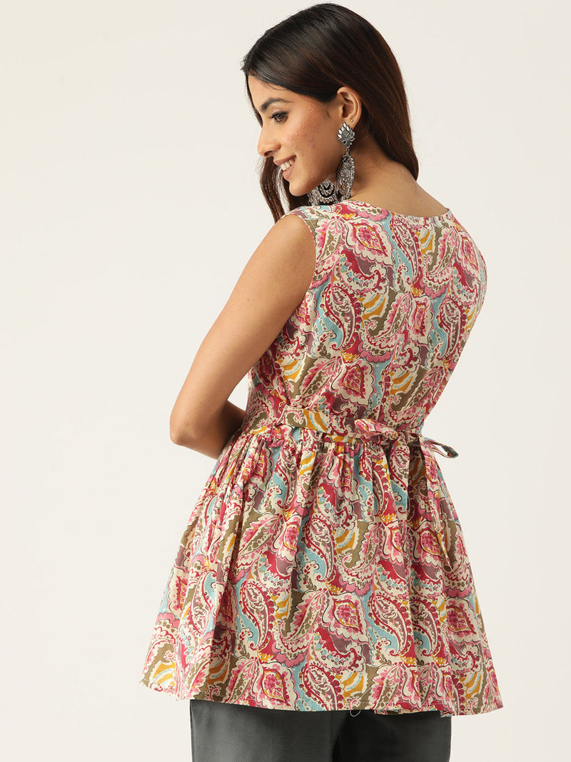 Sleeveless Flared Tops