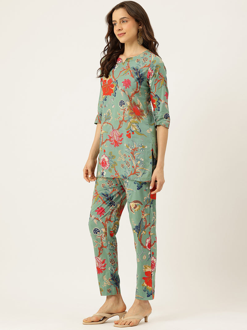 Printed Cotton Kurti & Pant Set – Breezy Prints, Chic Fit