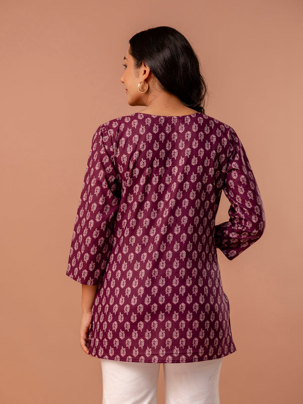 Elegant Printed top – Soft Cotton, Everyday Style, Sizes S–XXL.