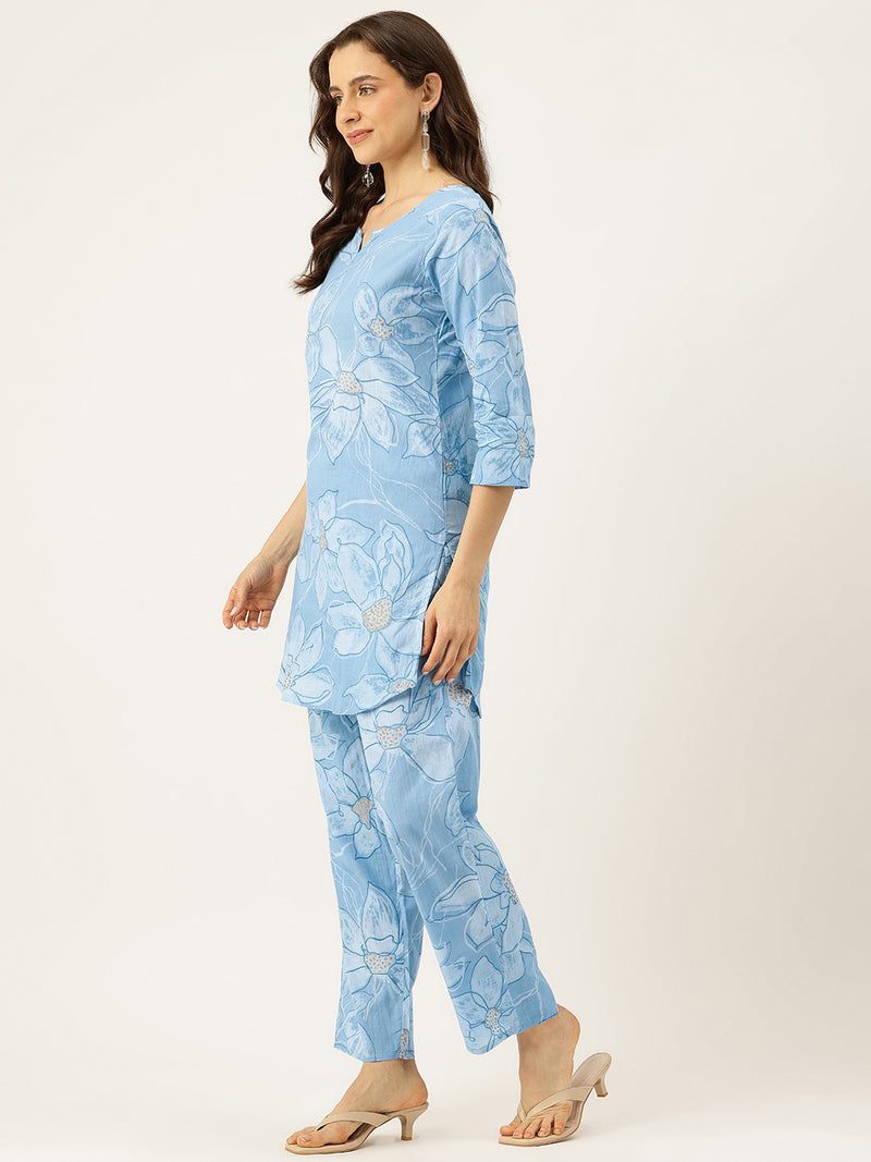 Floral Printed Cotton Co-Ord set – Breezy Prints, Chic Fit