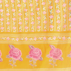 A-line Dupatta Sets - V-Neck, 3/4 Sleeves, Lace Work, Elastic Waistband Pants with Pockets & Full-Length Dupatta (M-XXL)