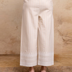 Women’s Cotton Embroidered Wide-Leg Palazzos | Soft, Breathable & Elegant