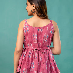 Strappy Peplum Top – Flattering Fit, All-Day Comfort, Sizes XS–XXL.