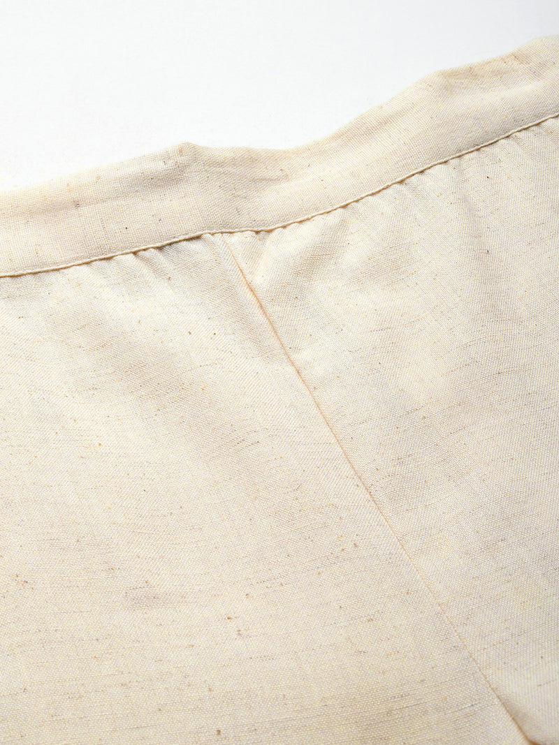 Cotton Pants - Double Pockets, Adjustable Waist, and Ankle-Length Fit