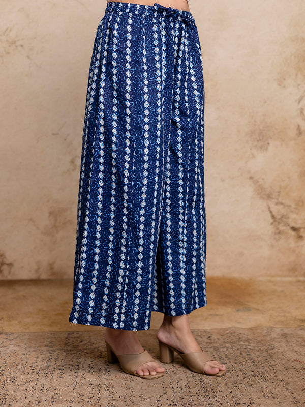 Women’s Elegant Cotton Printed Palazzos | Breathable & Flowy Fit