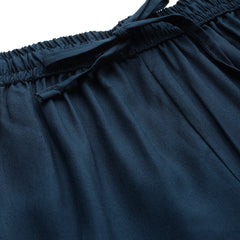 Women's Culottes | Calf-Length Pants with Double Pockets & Elastic Waistband