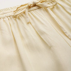 Women's Culottes | Calf-Length Pants with Double Pockets & Elastic Waistband