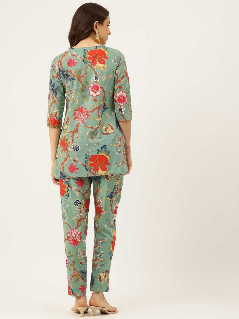 Printed Cotton Kurti & Pant Set – Breezy Prints, Chic Fit
