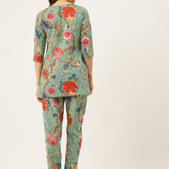 Printed Cotton Kurti & Pant Set – Breezy Prints, Chic Fit