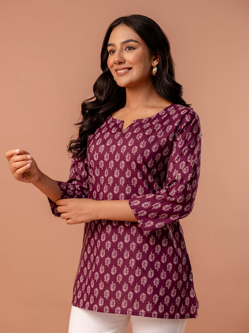 Elegant Printed top – Soft Cotton, Everyday Style, Sizes S–XXL.