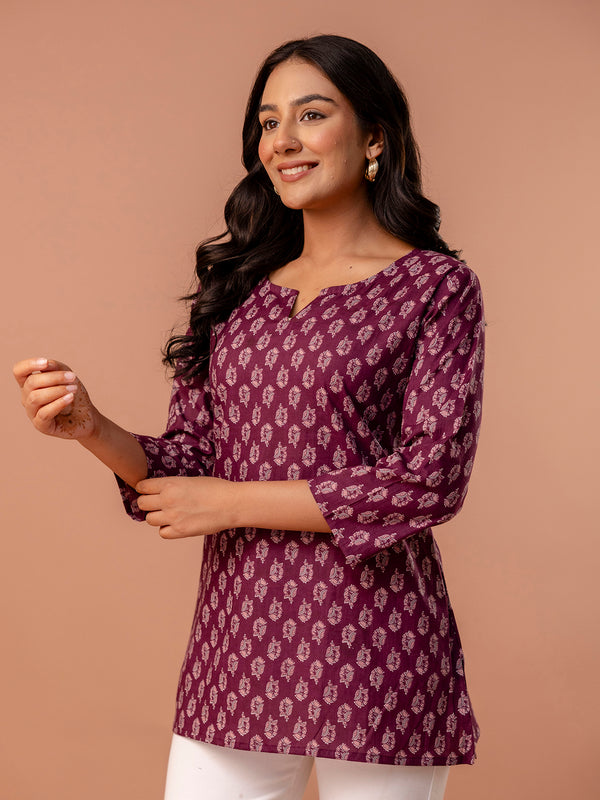 Elegant Printed top – Soft Cotton, Everyday Style, Sizes S–XXL.