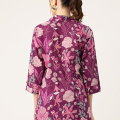 Versatile Collared Shirt with 3/4 Sleeves for Women – Elegant & Casual