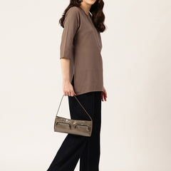 Elegant Short Kurti for Women – 3/4 Sleeves | Round Neck |