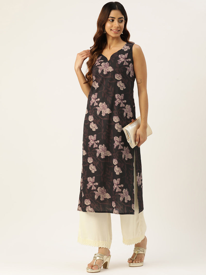 V-Neck Long Kurti