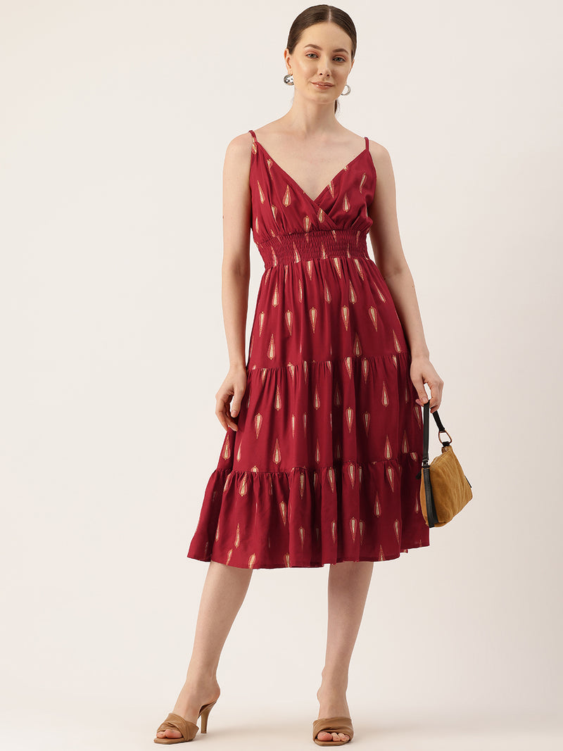 Women’s Floral Print Rayon Flared Dress | Soft & Lightweight | Casual Fit | Sizes XS–XXL