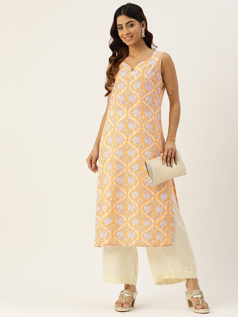V-Neck Long Kurti