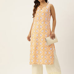 V-Neck Long Kurti