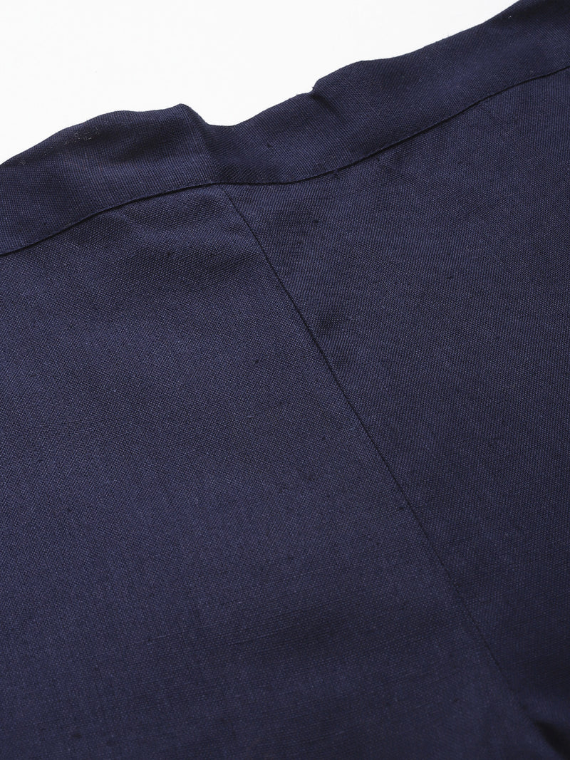 Women's Cotton Pants - Double Pockets, Adjustable Waist, and Ankle-Length Fit