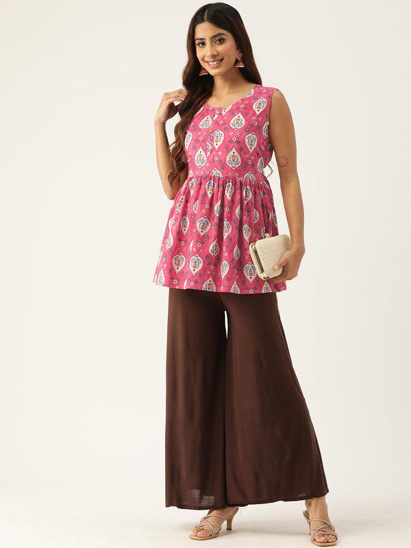 Sleeveless Flared Tops