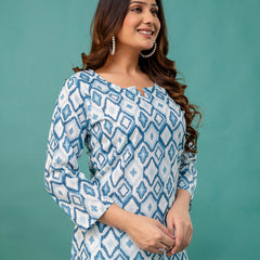 Elegant Printed top – Soft Cotton, Everyday Style, Sizes S–XXL.
