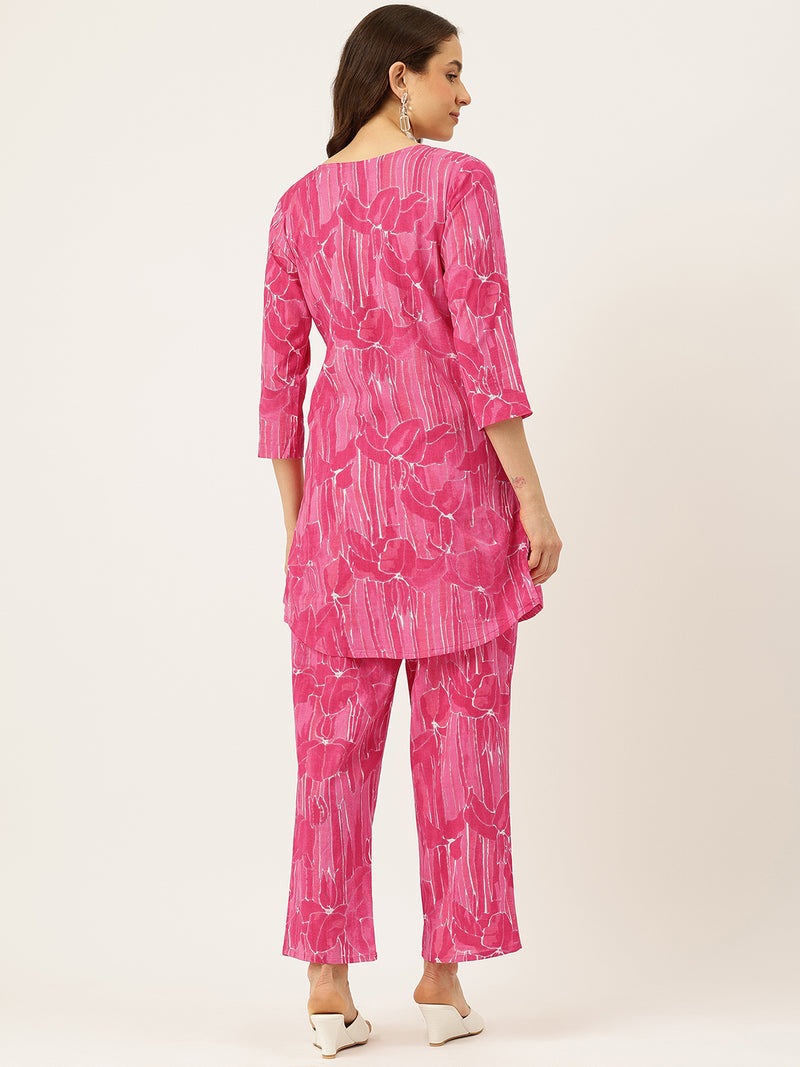 Floral Printed Cotton Co-Ord set – Breezy Prints, Chic Fit