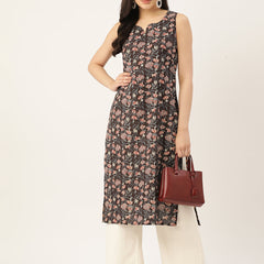 V-Neck Long Kurti