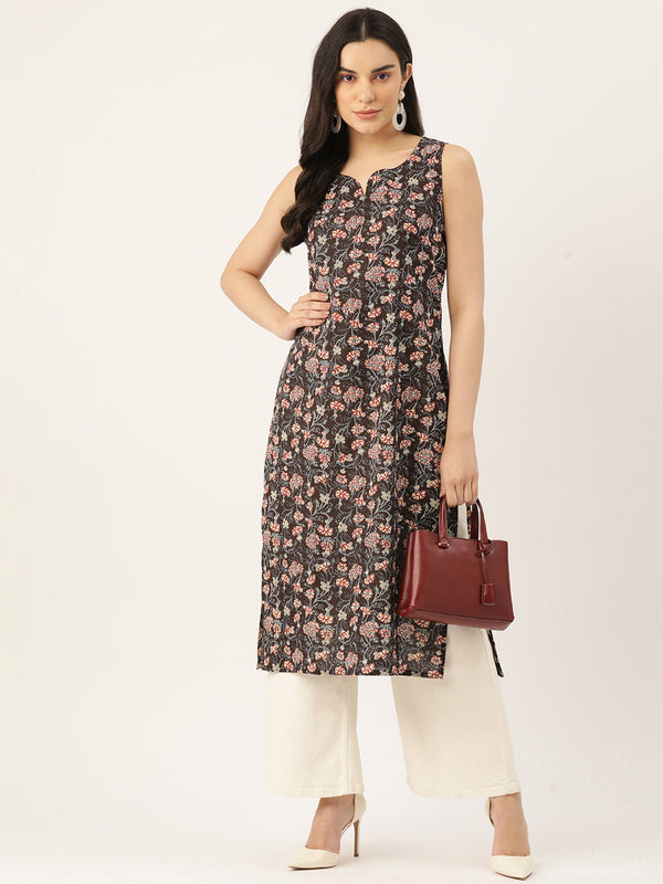 V-Neck Long Kurti
