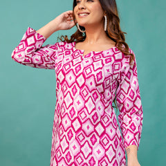 Elegant Printed top – Soft Cotton, Everyday Style, Sizes S–XXL.