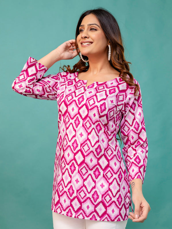 Elegant Printed top – Soft Cotton, Everyday Style, Sizes S–XXL.