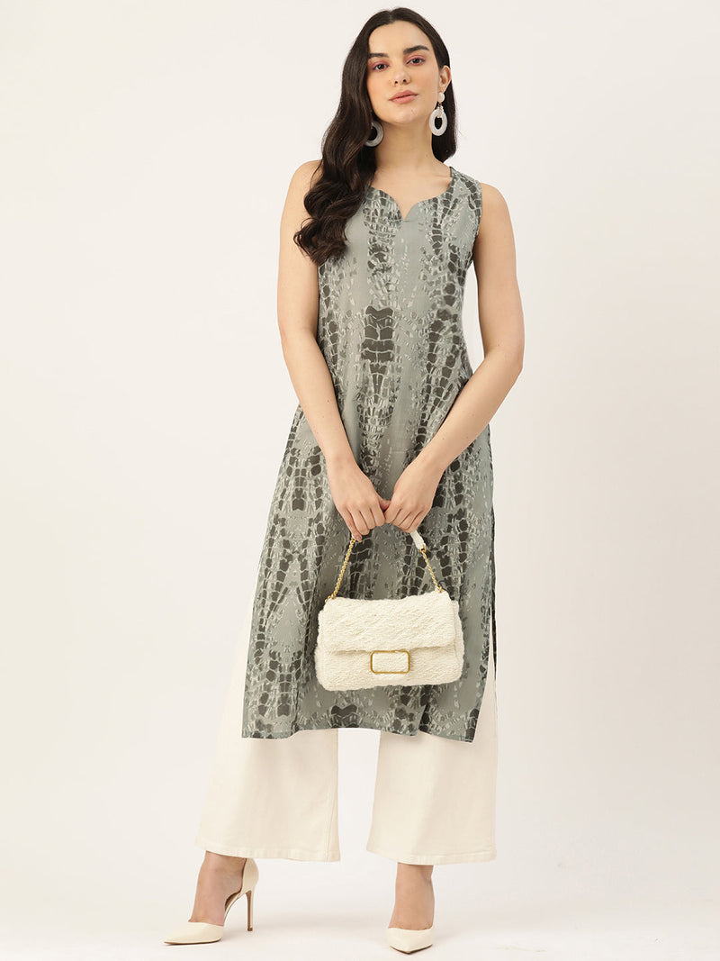 V-Neck Long Kurti