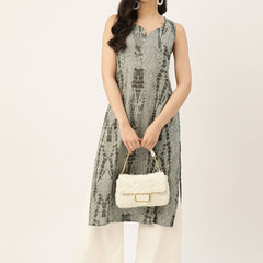 V-Neck Long Kurti