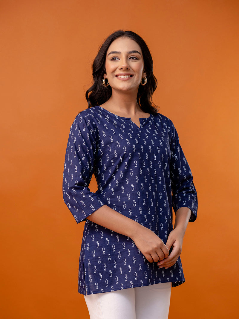 Elegant Printed top – Soft Cotton, Everyday Style, Sizes S–XXL.