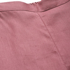 Women's Cotton Pants - Double Pockets, Adjustable Waist, and Ankle-Length Fit