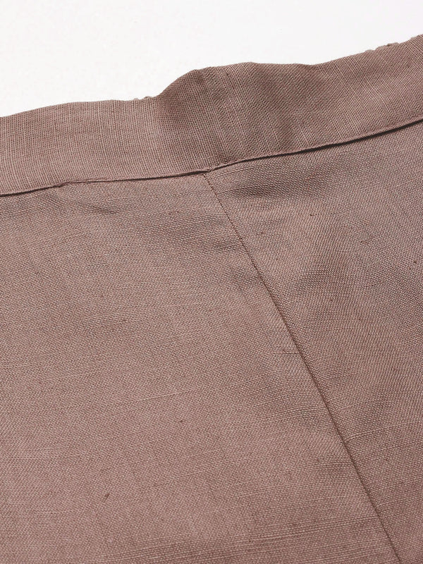 Cotton Pants - Double Pockets, Adjustable Waist, and Ankle-Length Fit