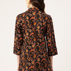 Versatile Collared top with 3/4 Sleeves for Women – Elegant & Casual