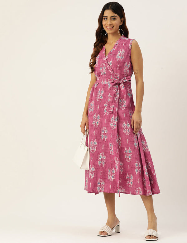 Wrap Around Angrakha Dress