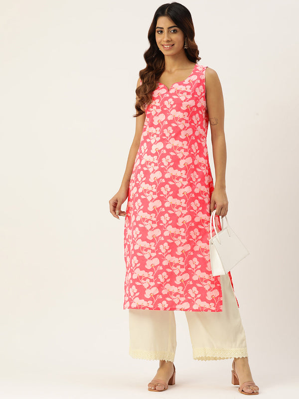 V-Neck Long Kurti