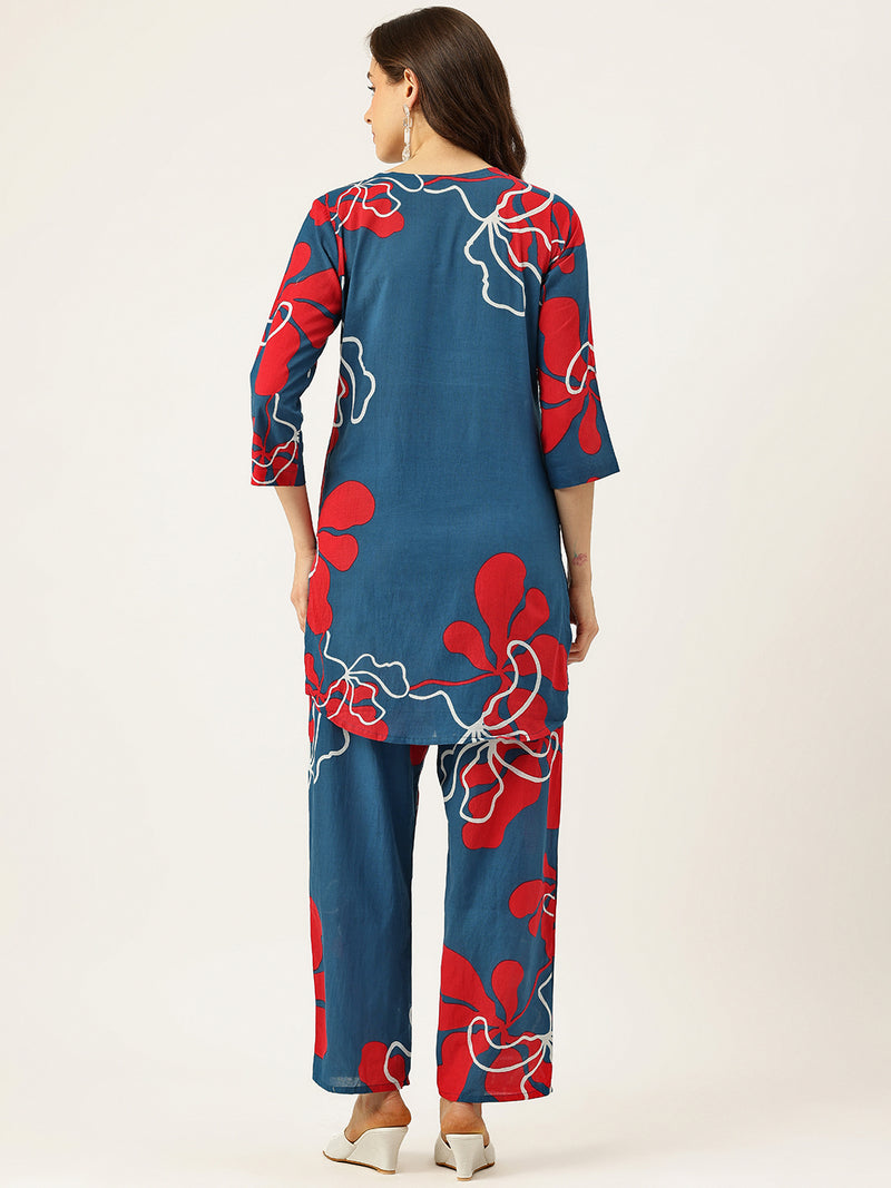 Floral Printed Cotton Co-Ord set – Breezy Prints, Chic Fit