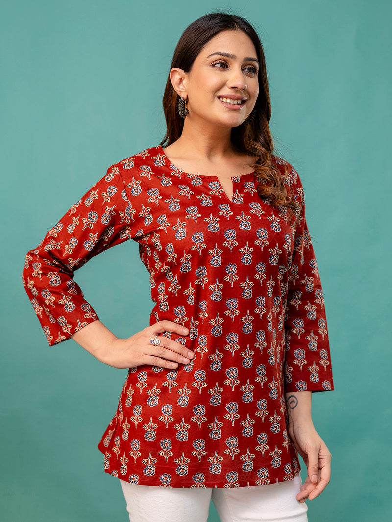 Elegant Printed top – Soft Cotton, Everyday Style, Sizes S–XXL.