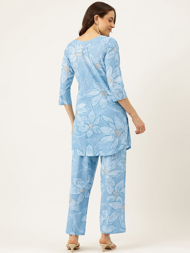 Floral Printed Cotton Co-Ord set – Breezy Prints, Chic Fit